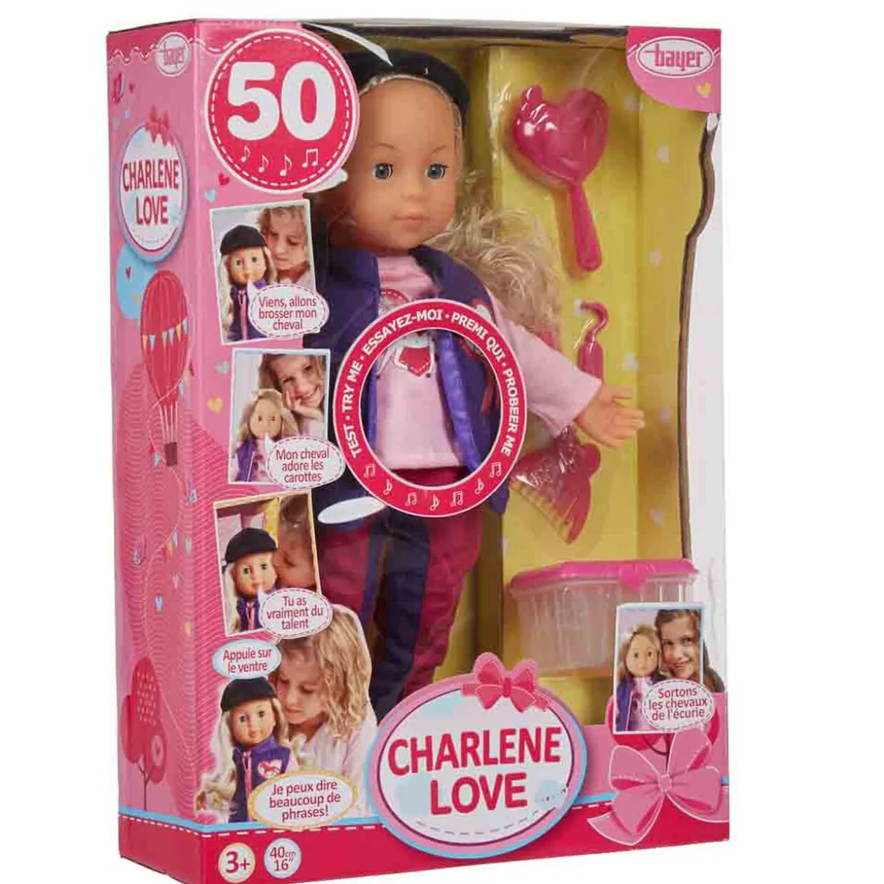 Poupée parlante Charlene love équitation