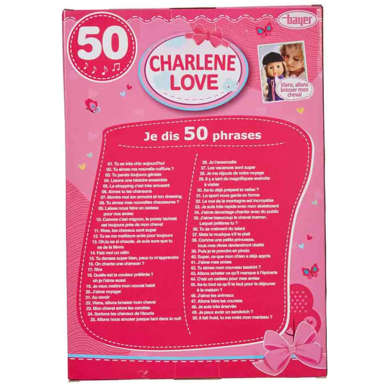 Poupée parlante Charlene love équitation