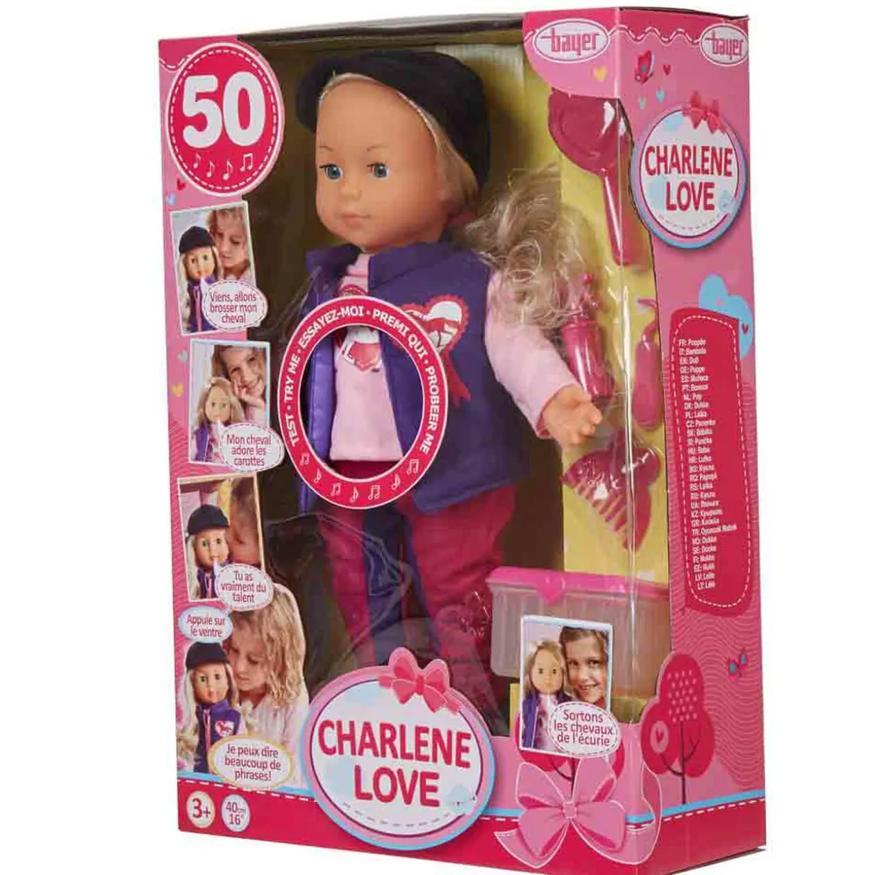 Poupée parlante Charlene love équitation