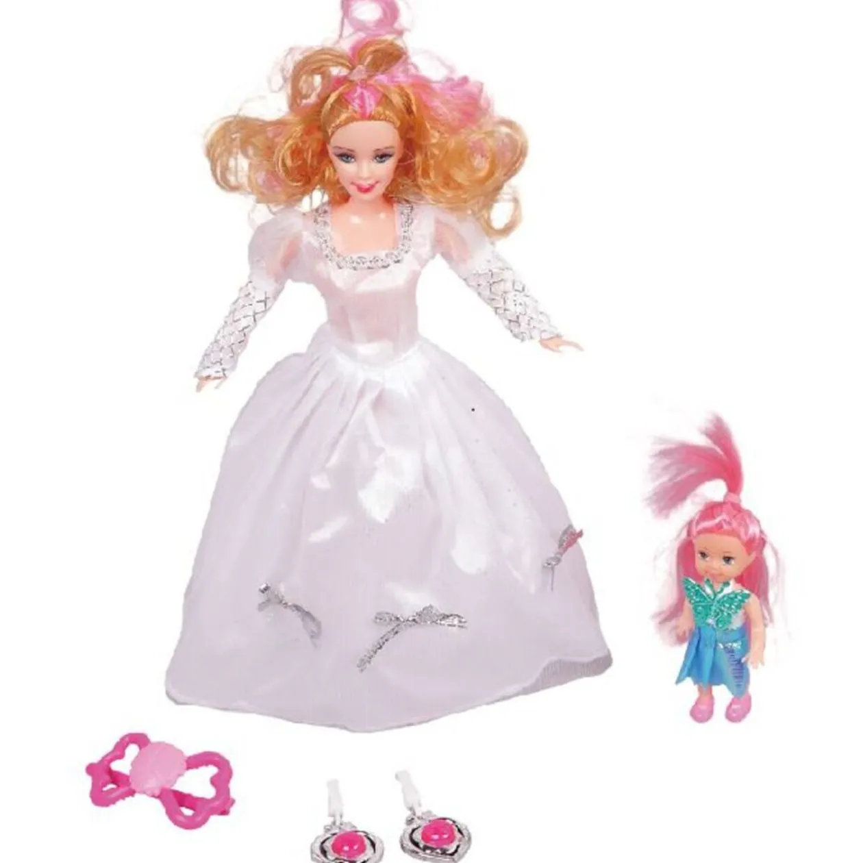 Poupée princesse et mini poupée