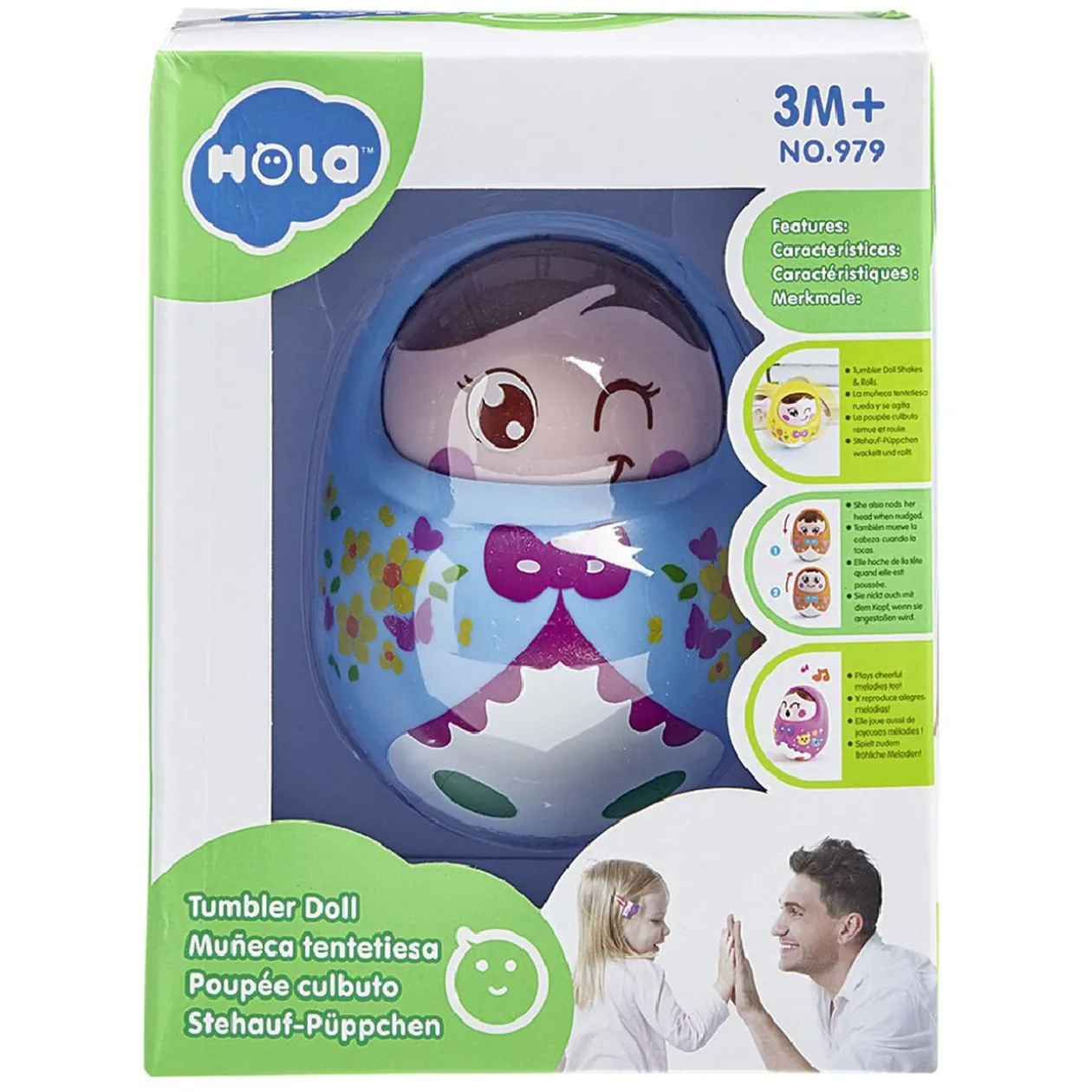 Poupée russe multicolore