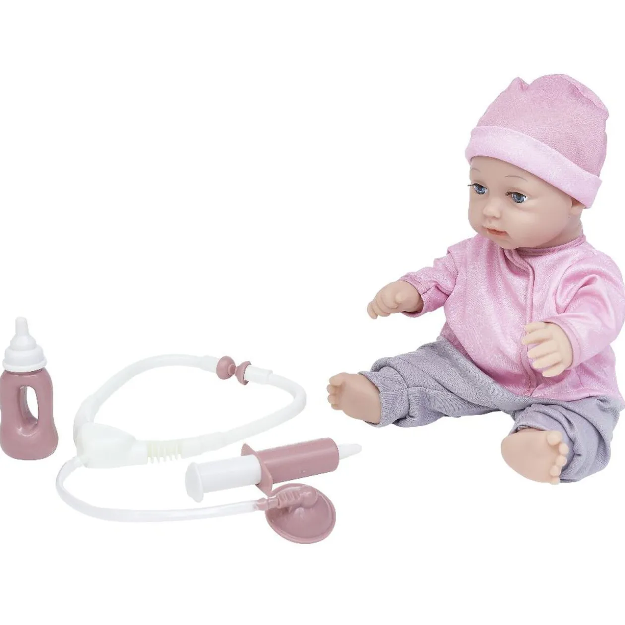 Poupon avec accessoires du docteur