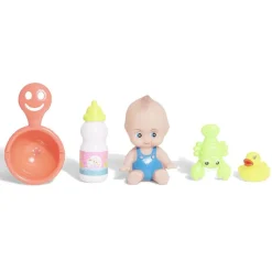 Poupon avec baignoire et accessoires