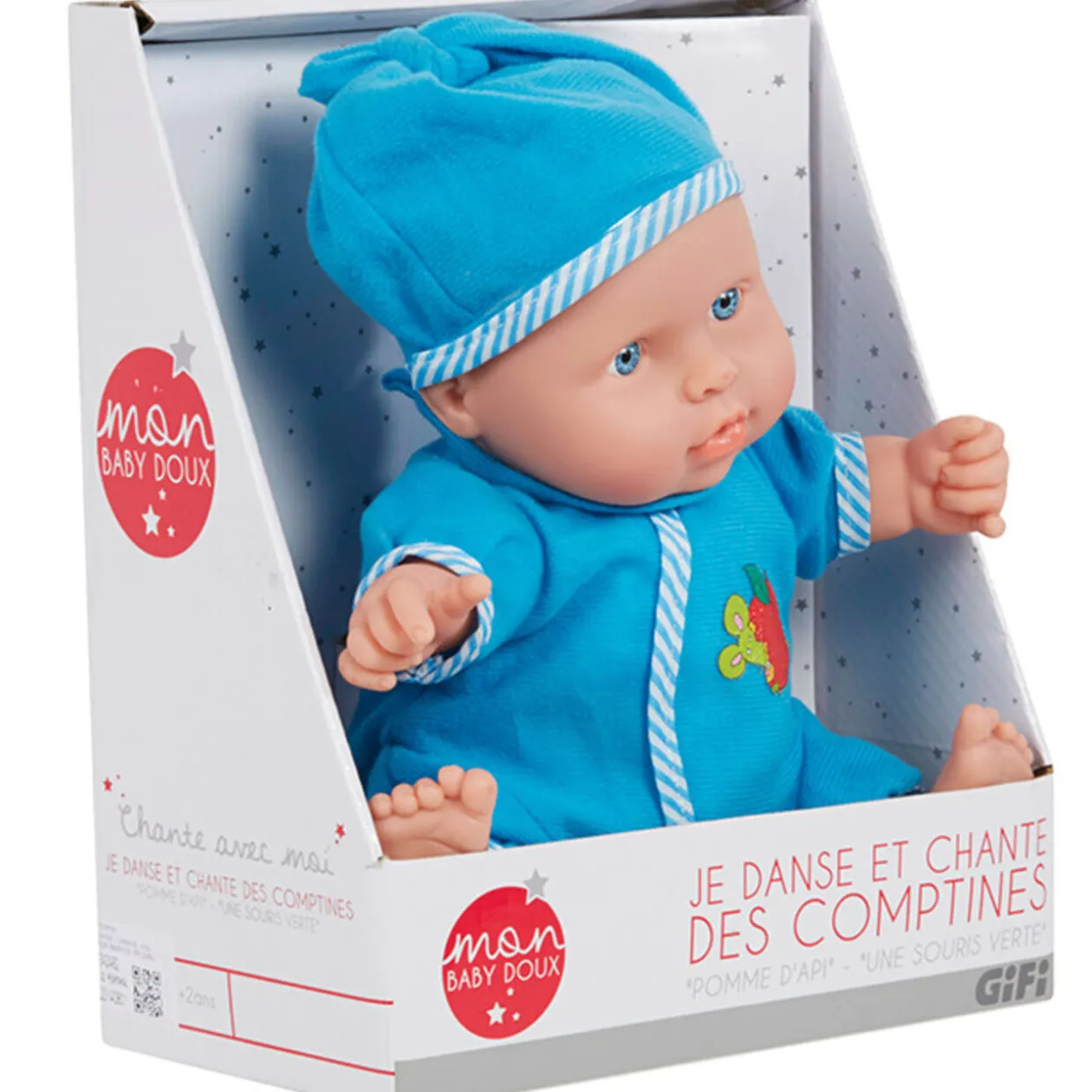 Poupon Baby Doux bleu