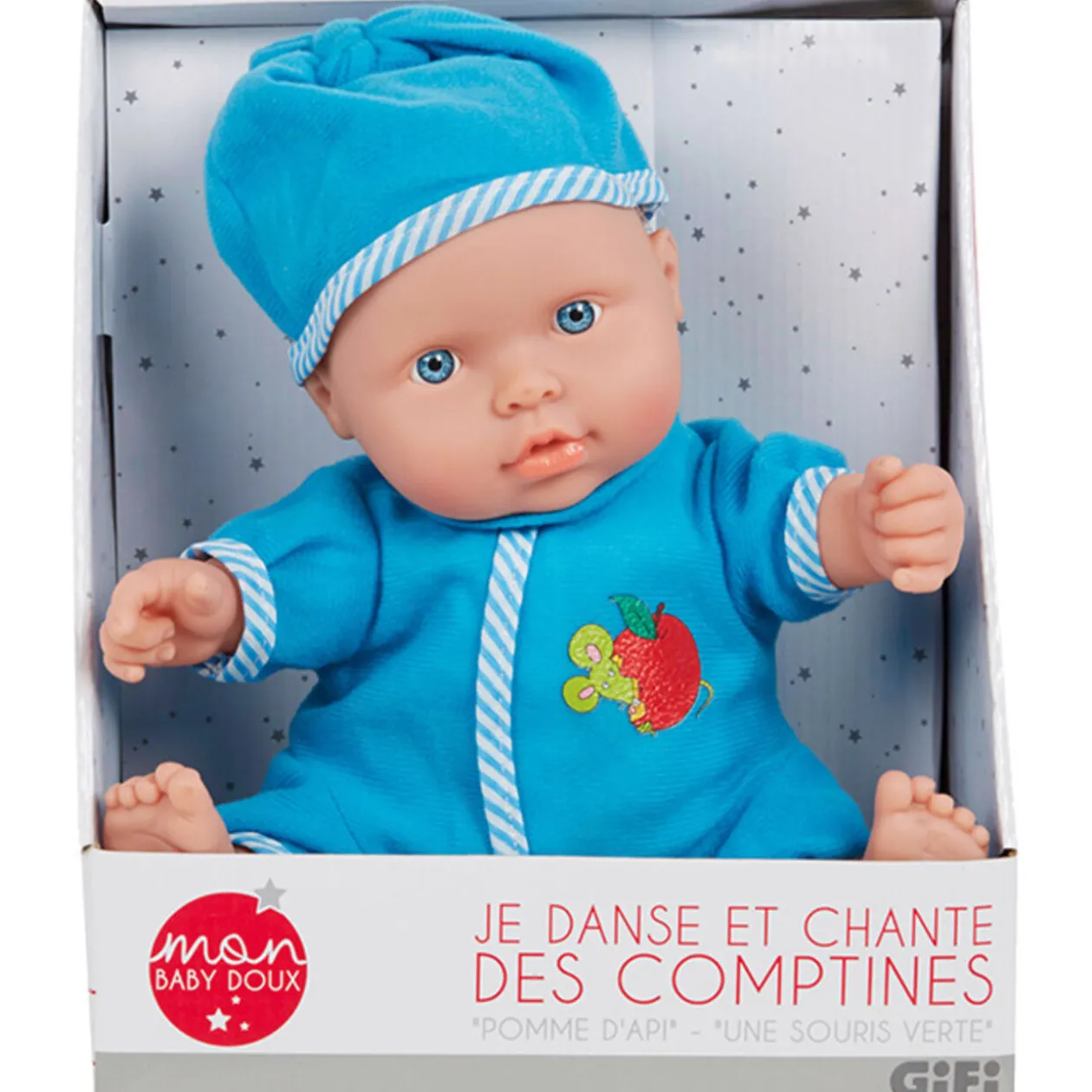 Poupon Baby Doux bleu