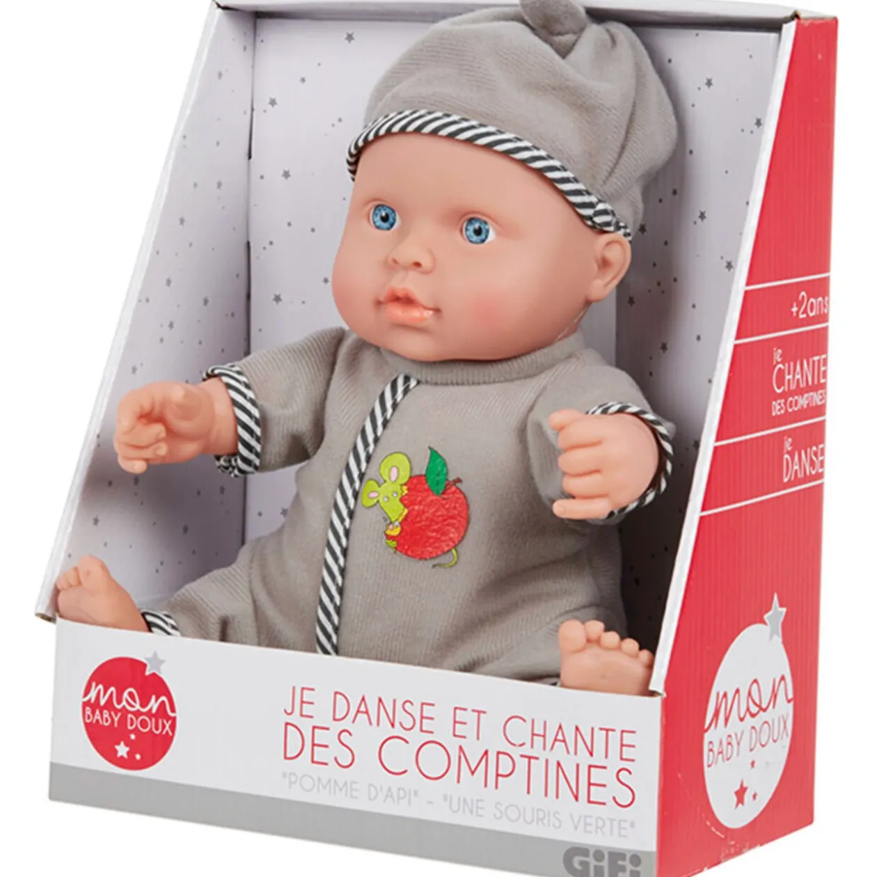 Poupon Baby Doux gris