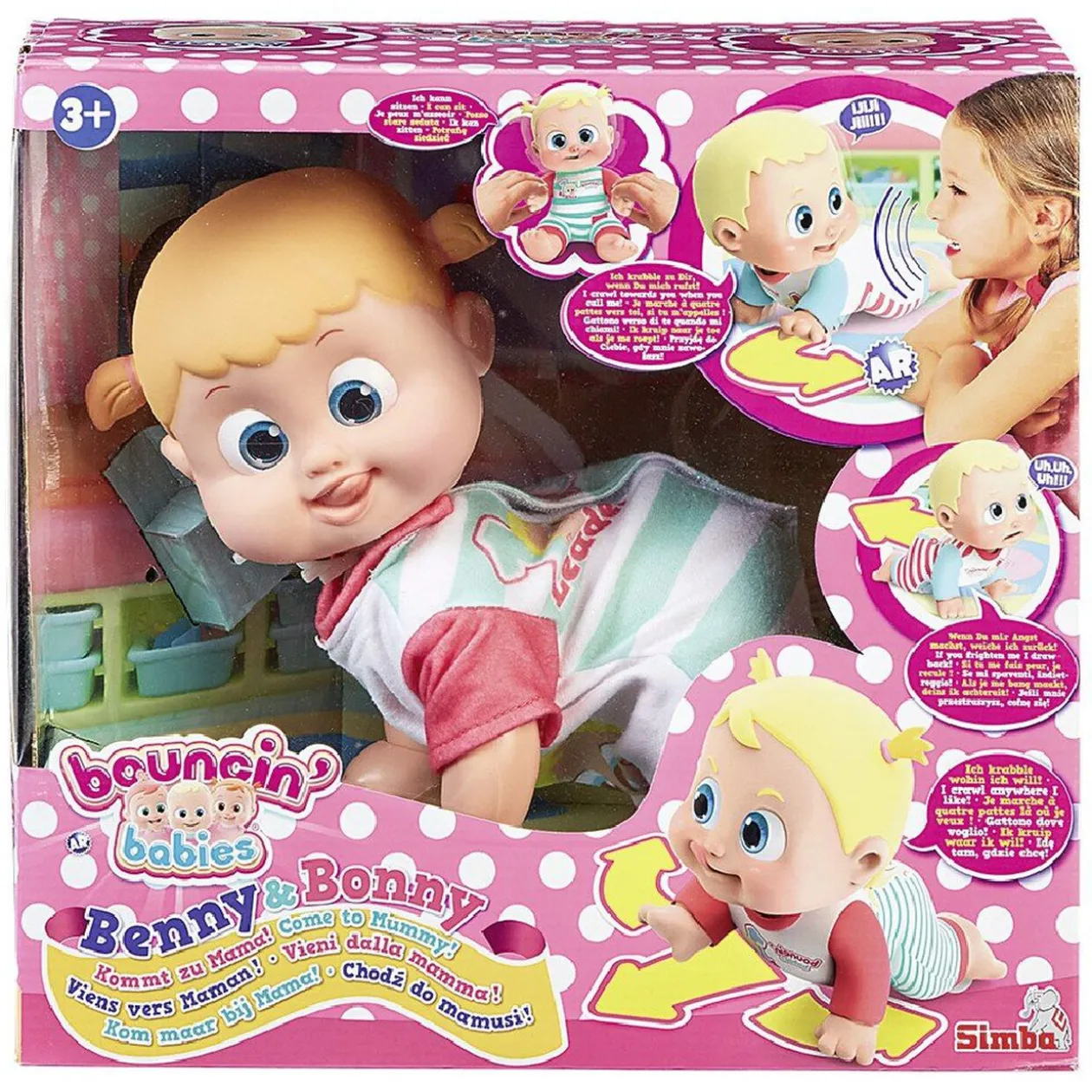 Poupon Benny et Bonny viens vers maman