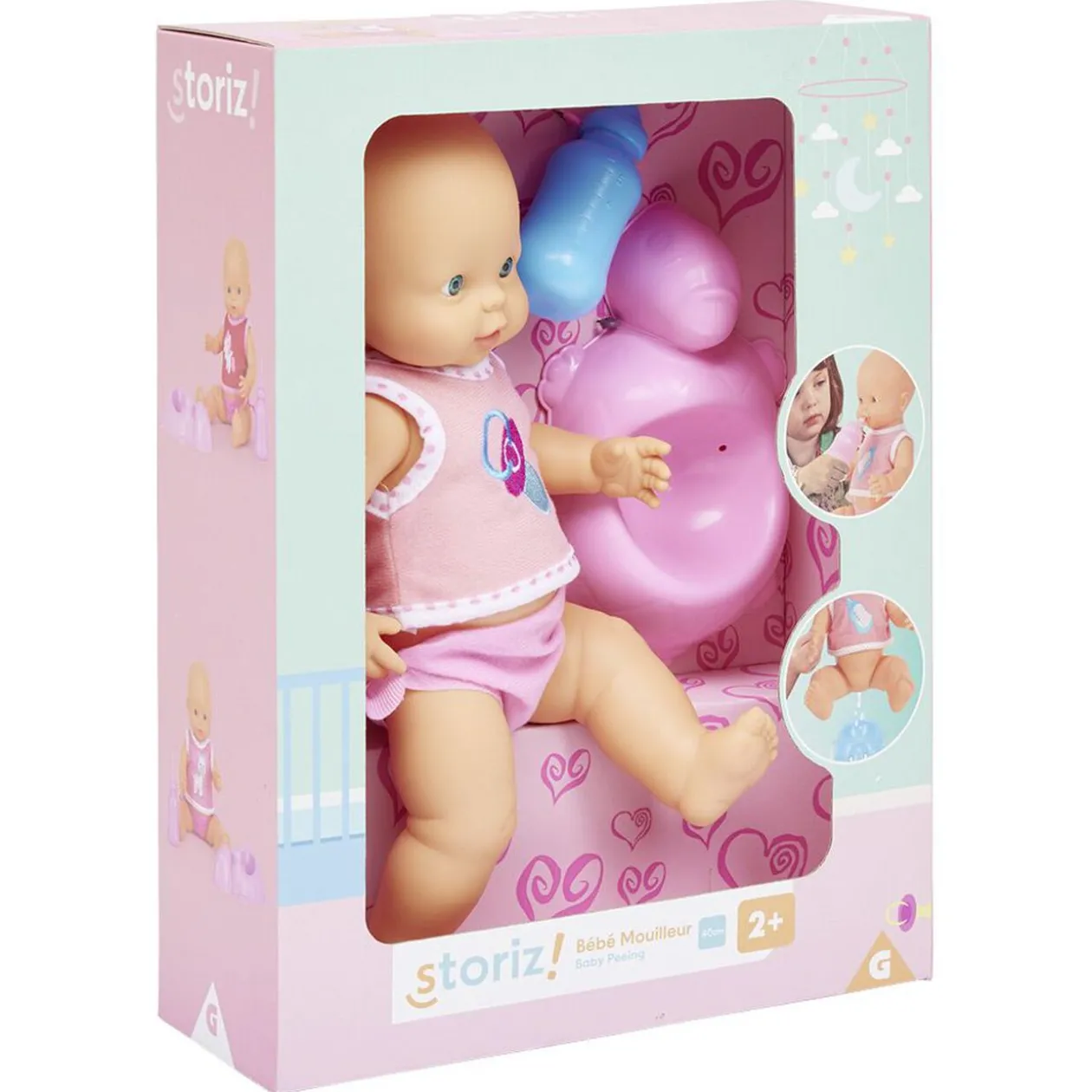 Poupon 40cm et accessoires