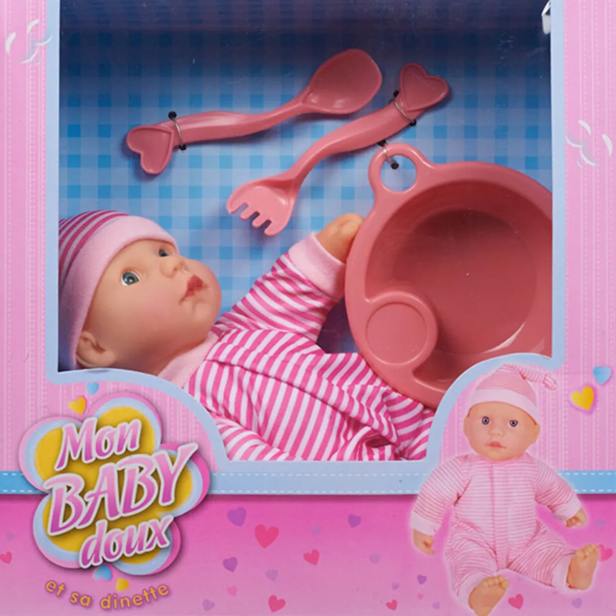 Poupon Mon Baby Doux prend son repas