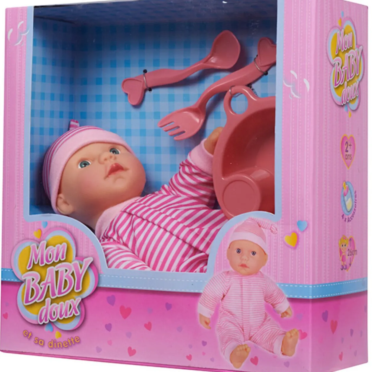 Poupon Mon Baby Doux prend son repas