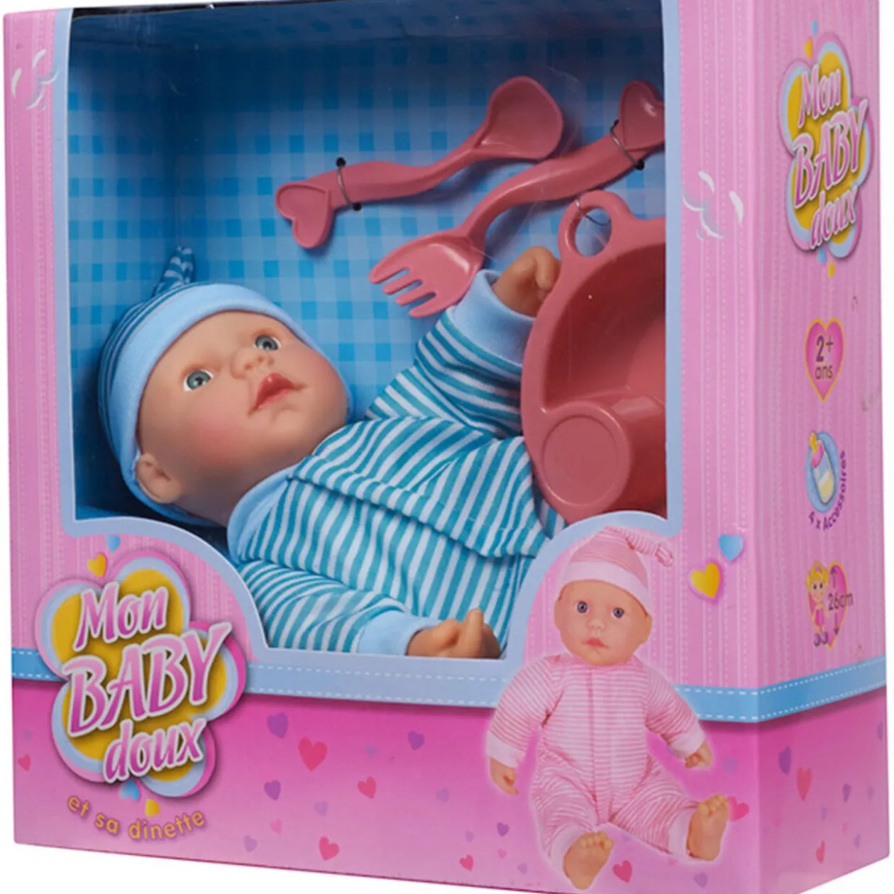 Poupon Mon Baby Doux prend son repas