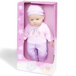 Poupon qui parle rose et violet 6 sons - 2 modèles