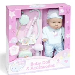 Poupon souple avec accessoires 6 sons