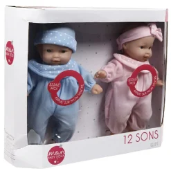 Poupons jumeaux 12 sons