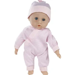 Poussette et poupon rose