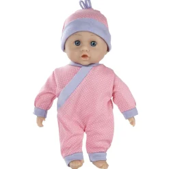 Poussette et poupon violet