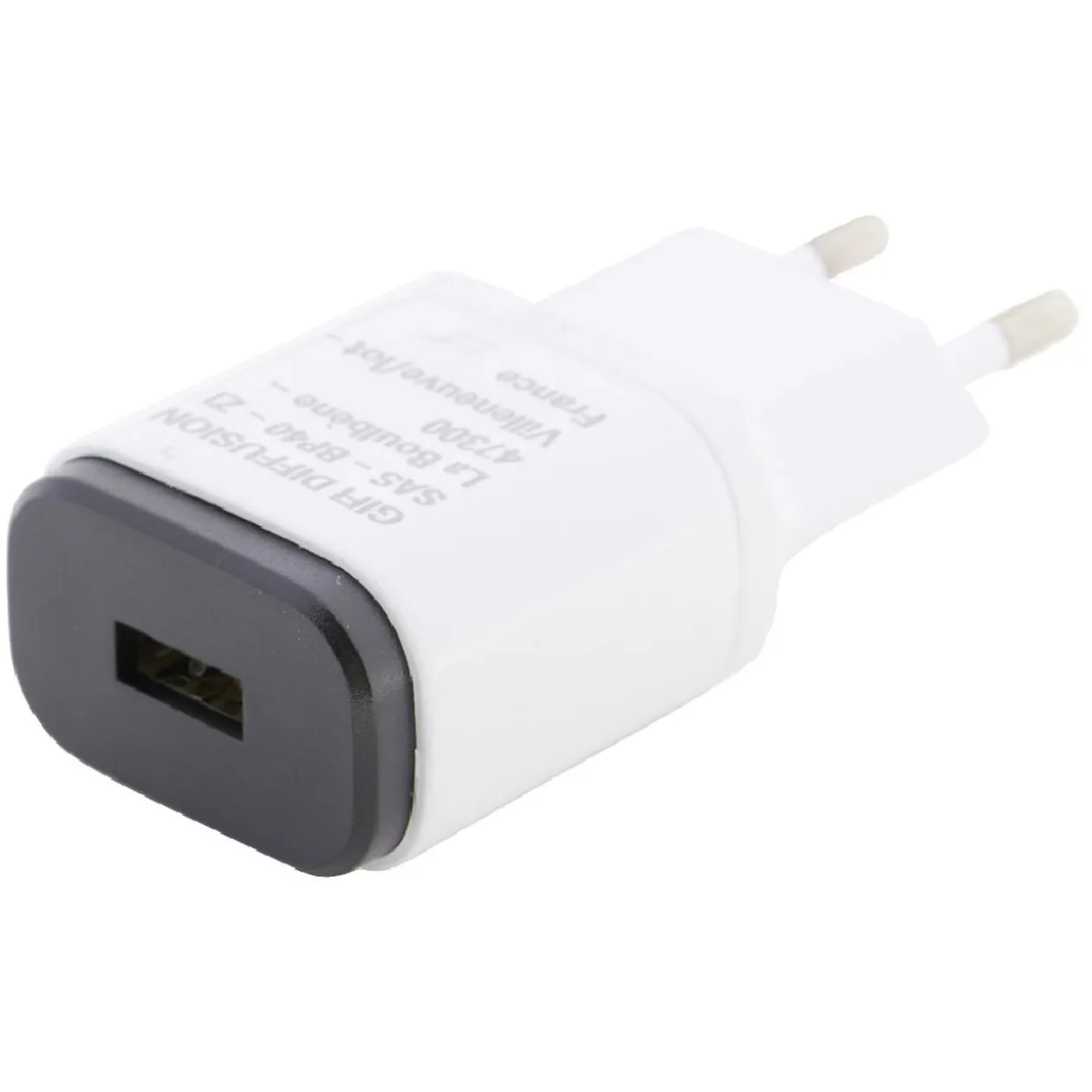 Prise chargeur secteur 1 port USB Homday X-Pert blanc