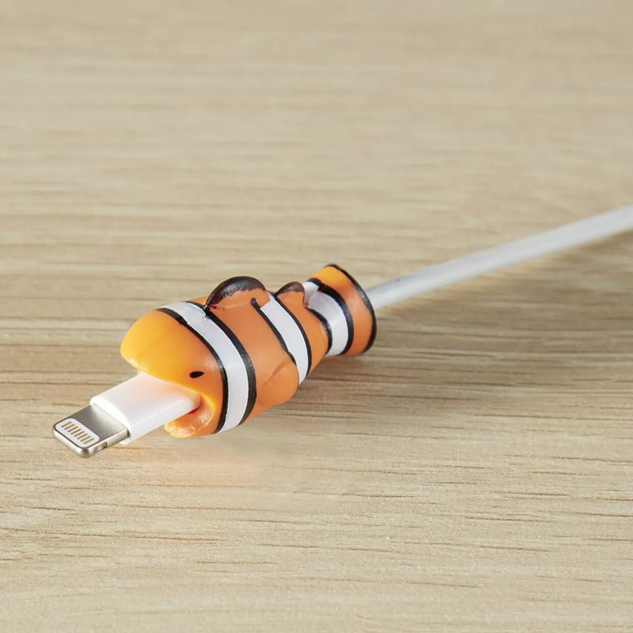 Protection de câble forme panda et poisson clown x2