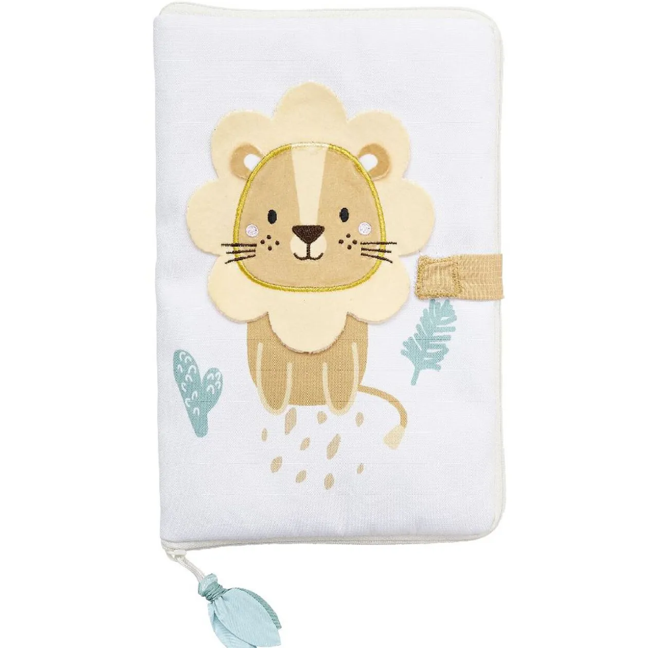 Protège carnet de santé motif lion 26x17.5 cm