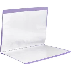 Protège document A4 couverture violet transparent 60 vues