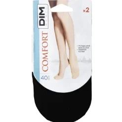 Protège-pieds 2 paires confort T35/38 noir