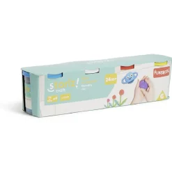 Pâte à modeler en pot de 125g x4