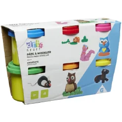 Pâte à modeler x 6 pots
