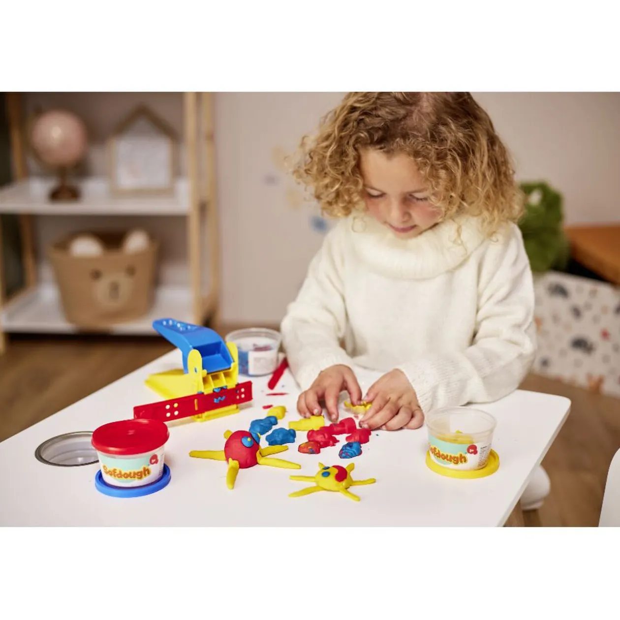 Pâte à modeler x3 avec machine à presse