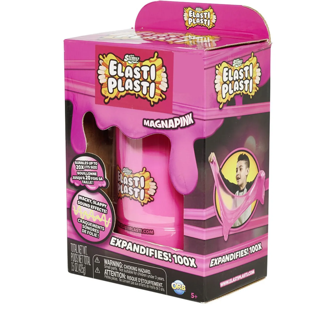 Pâte élastique slime Elasti Plasti Magnapink