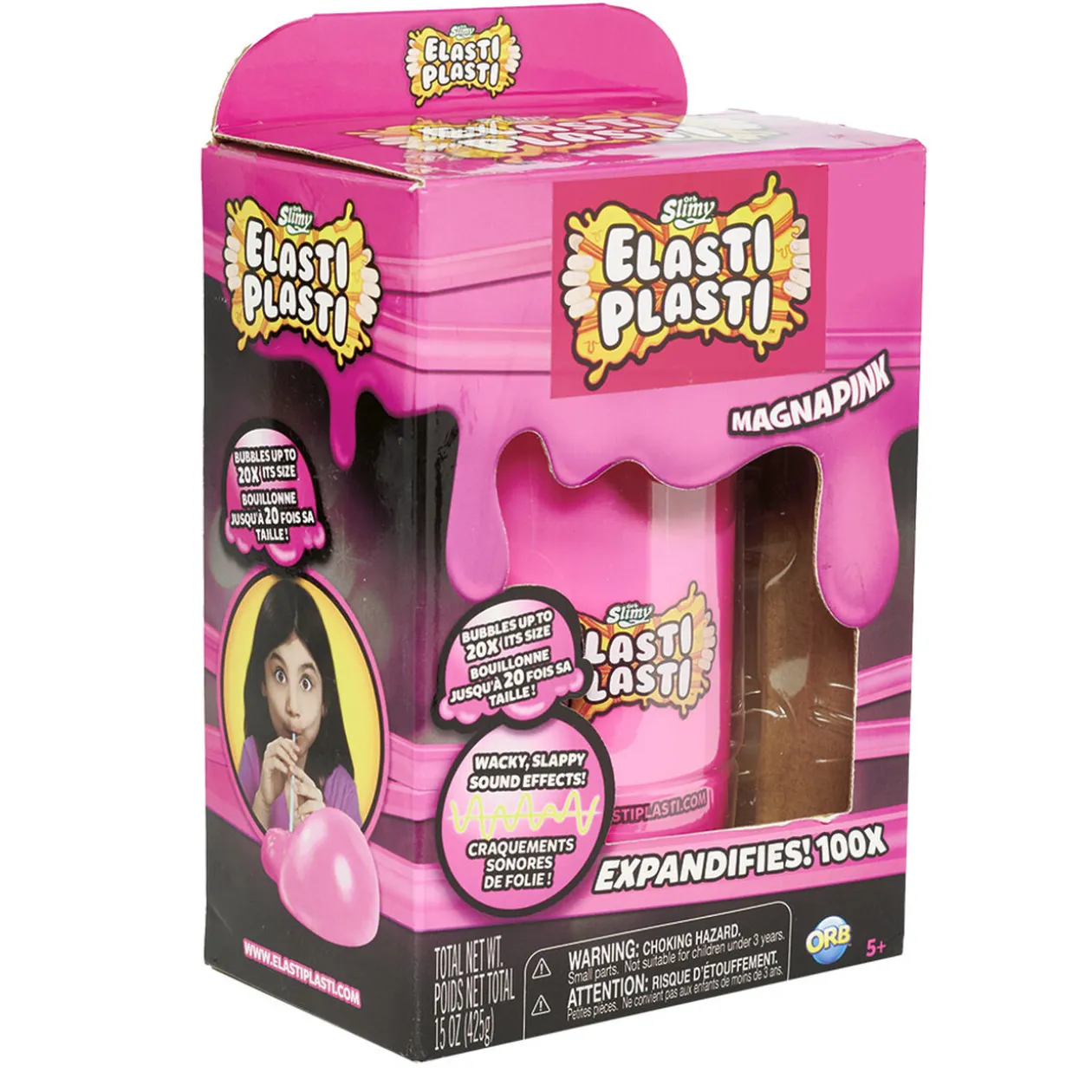 Pâte élastique slime Elasti Plasti Magnapink