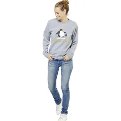 Pull de Noël Femme imprimé pingouin Joyeux Noël