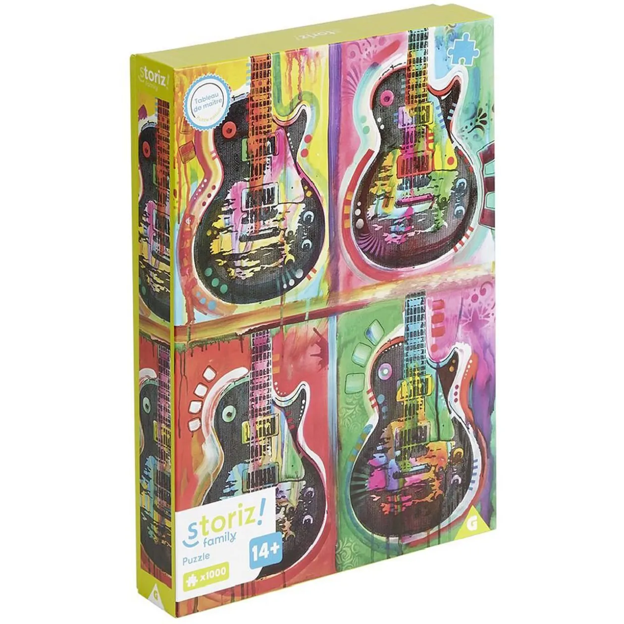 Puzzle ado 1000 pièces guitare coloré