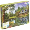 Puzzle ado 1000 pièces paysage maison lac