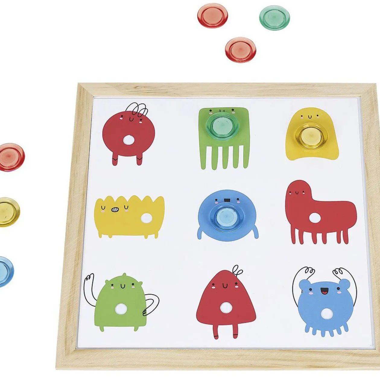 Puzzle aimanté jeu des couleurs - 6 pièces en bois certifié FSC®