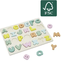 Puzzle alphabet en bois 26 pièces