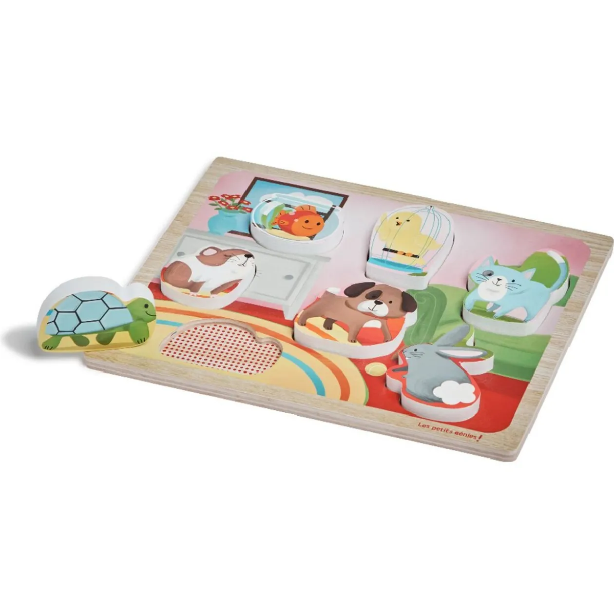 Puzzle animal 3D en bois