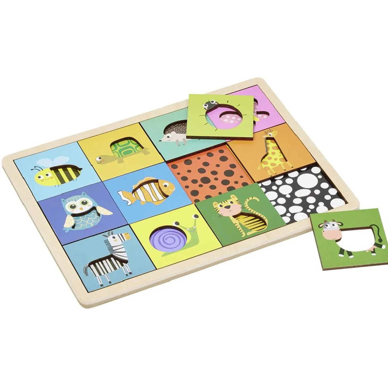 Puzzle animal éducatif bois 30x22cm