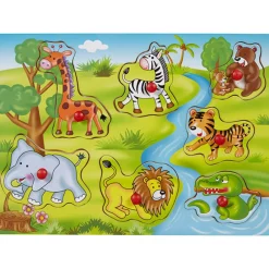 Puzzle animal en bois
