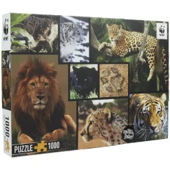 Puzzle animaux félin WWF 1000 pièces