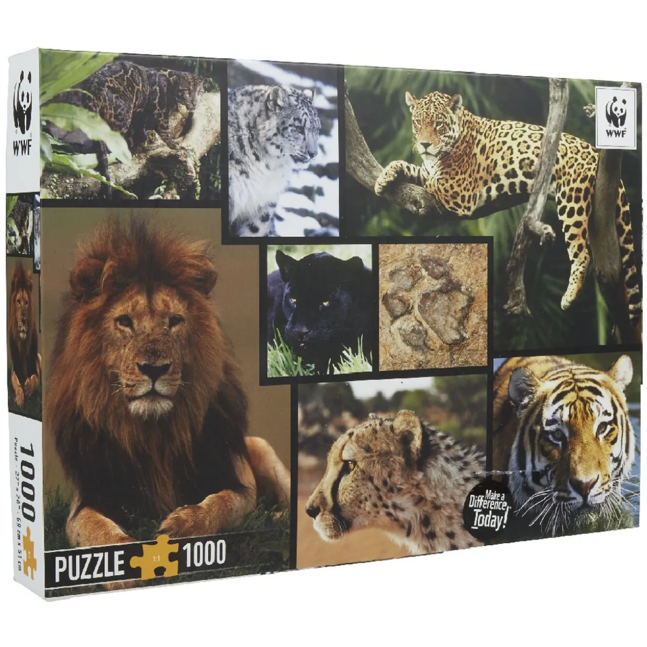 Puzzle animaux félin WWF 1000 pièces