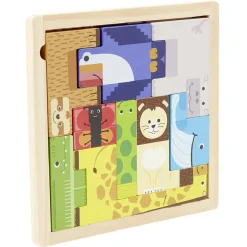 Puzzle casse tête animaux en bois
