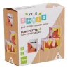 Puzzle cube en bois animaux