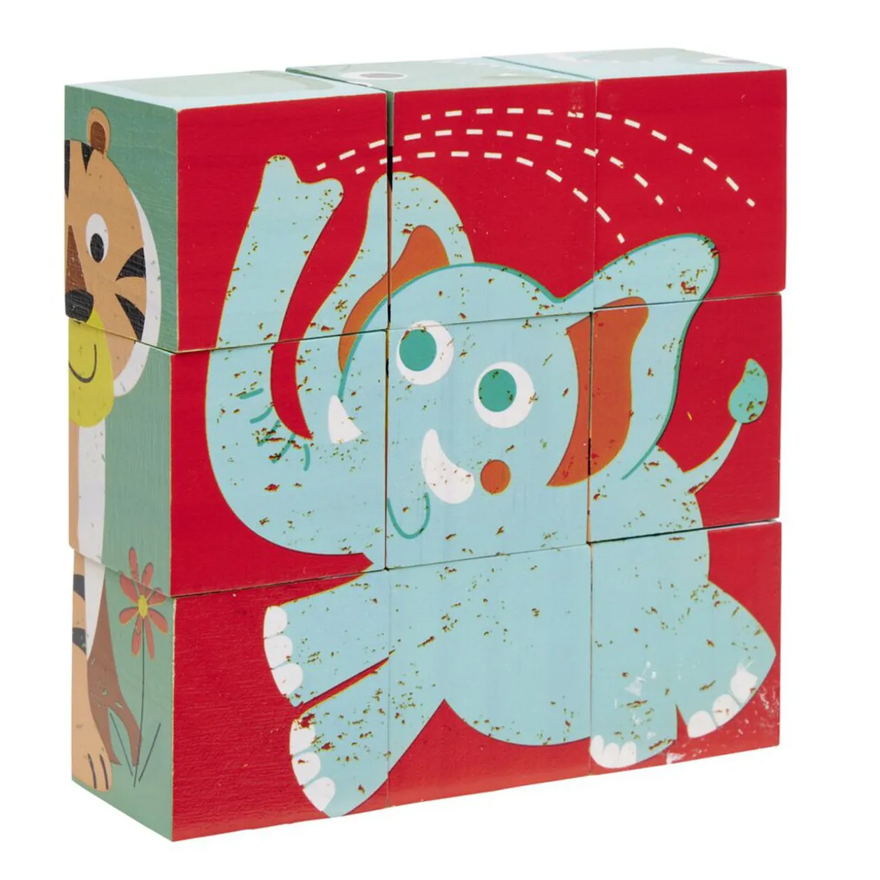 Puzzle cube x9 en bois