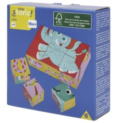 Puzzle cube x9 en bois