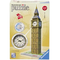 Puzzle 3D Big Ben H41cm avec vrai montre 216 pièces