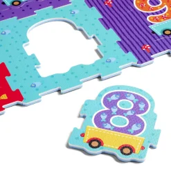 Puzzle de sol chiffres 18 pièces 30,5x30,5cm