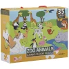 Puzzle de sol géant animaux du zoo 35 pièces