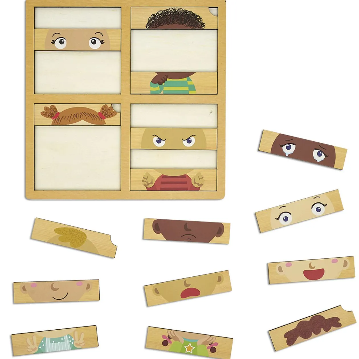 Puzzle des émotions en bois