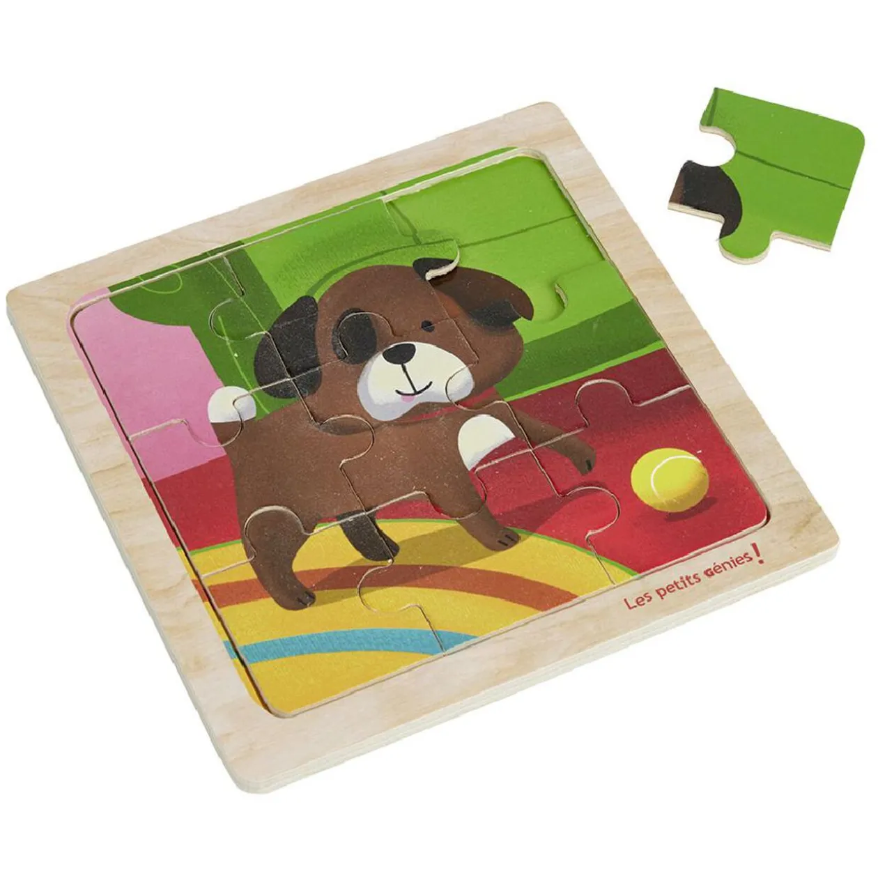 Puzzle en bois 9 pièces