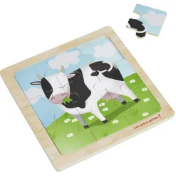 Puzzle en bois 9 pièces